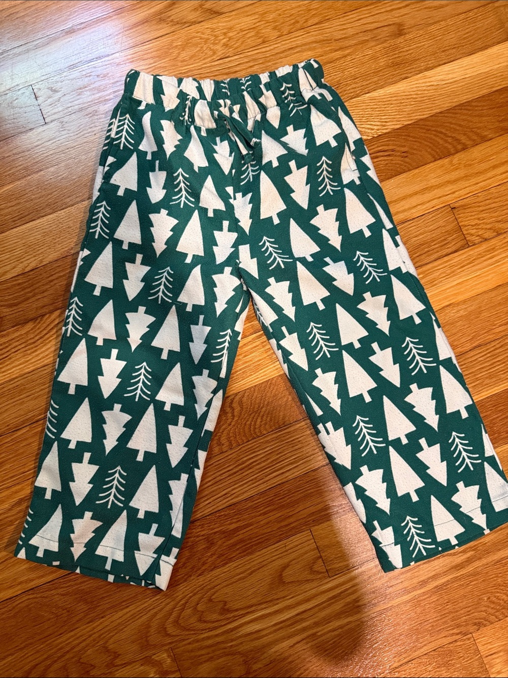 Hanna Anderson Christmas Tree Pajamas 4T